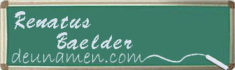 Renatus Baelder Visitenkarte